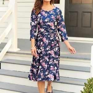 ELISABETH WILLIAMS FLORAL PRINT DRESS~GREAT BUY!